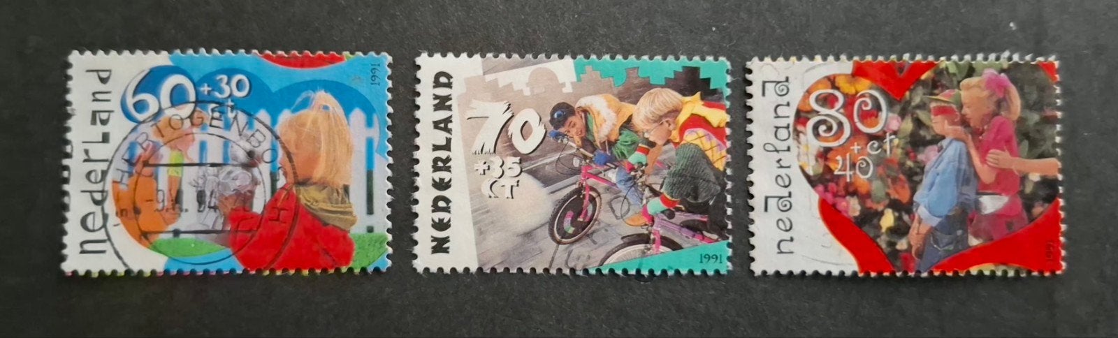 Nederland 1991 nvph nr 1483-1485 Kinderpostzegels, Ophalen of Verzenden, Gestempeld