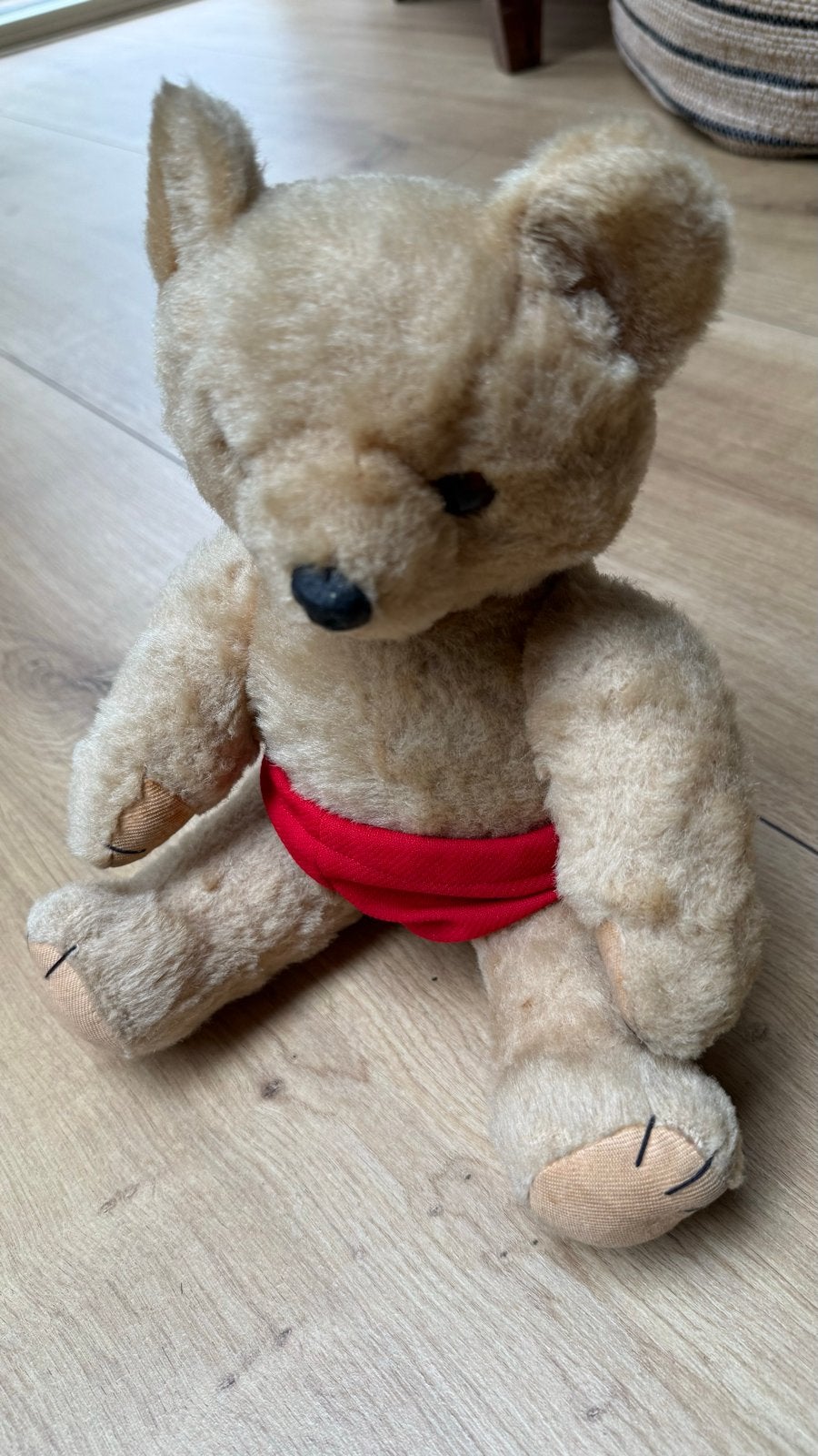 Vintage Teddybeer Jaren 60/70 - Charmante Retro Knuffel, Ophalen of Verzenden, Gebruikt, Stoffen beer, Overige merken