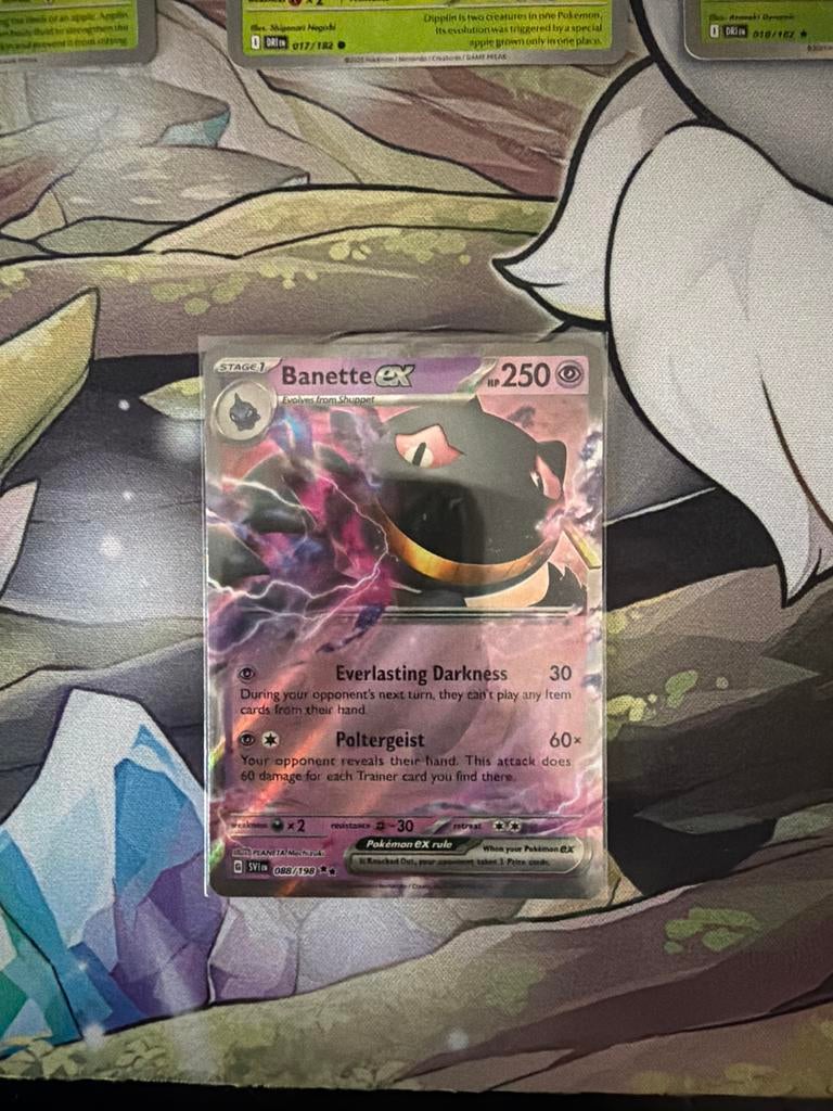 Banette EX #88 Pokémon Kaart - Zeldzaam en Krachtig, Ophalen of Verzenden, Zo goed als nieuw, Losse kaart, Foil