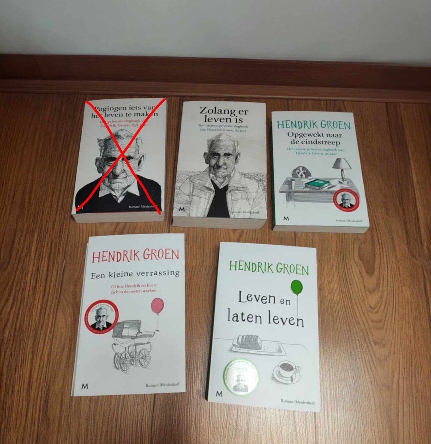 4x Hendrik Groen, Boeken, Literatuur, Zo goed als nieuw, Ophalen of Verzenden