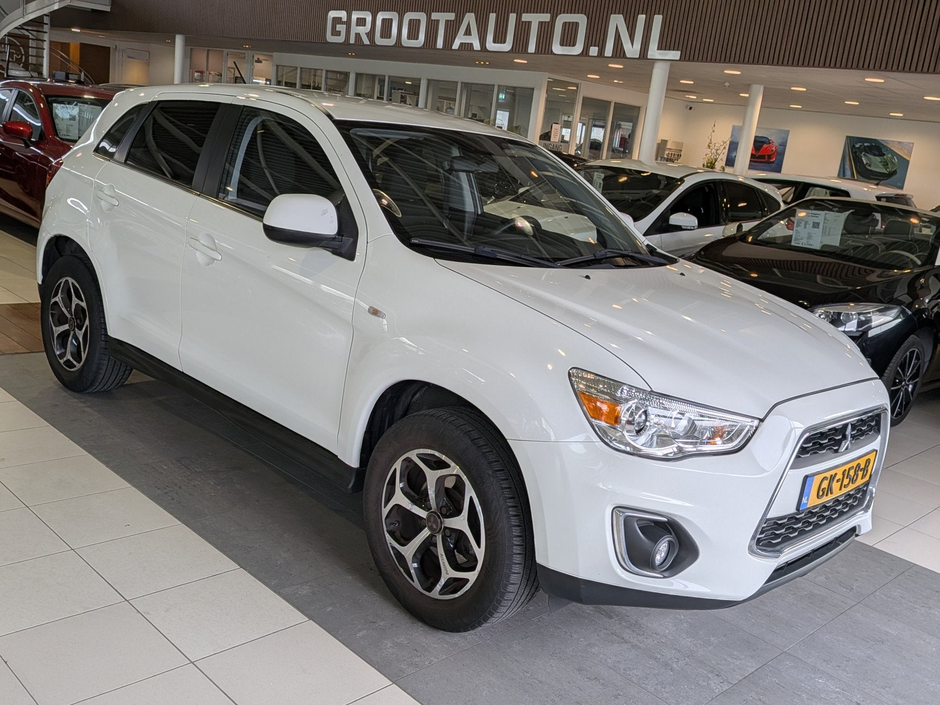 Mitsubishi ASX 1.6 Cleartec Bright Airco, Stuurbekrachtiging, Auto's, Voorwielaandrijving, Parkeersensor, Stof, Gebruikt