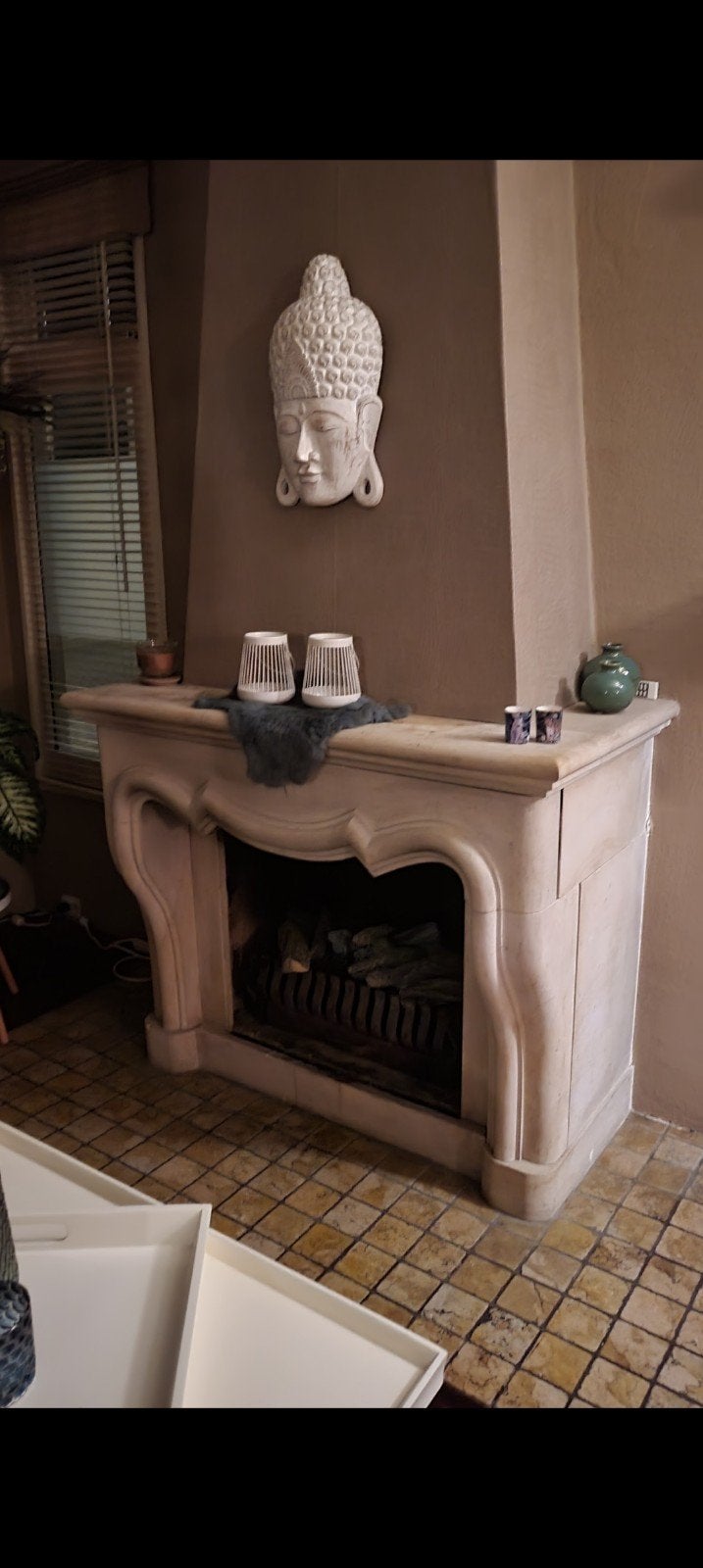 Prachtige klassieke schouw met open haard, Huis en Inrichting, Haarden, Ophalen, Gebruikt, Inbouwhaard, Houthaard