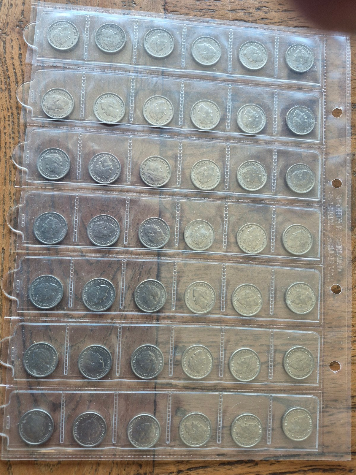 Grote partij nikkelen munten Wilhelmina 1948 (10 en 25 cent), Ophalen, Koningin Wilhelmina, 10 cent, Setje