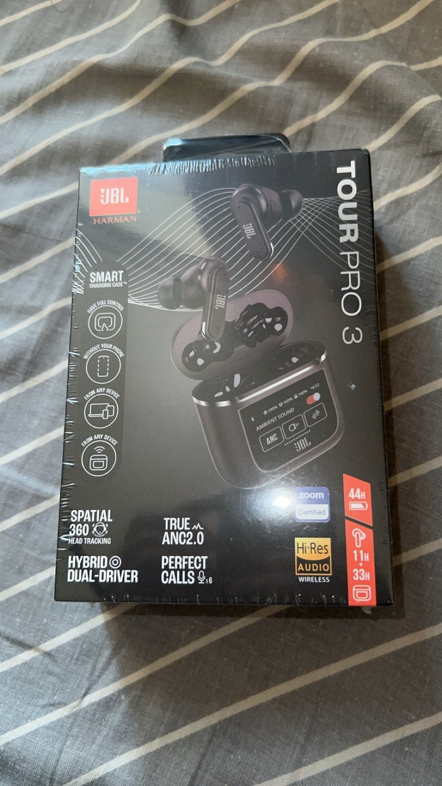JBL Tour Pro 3 Draadloze In-ear Koptelefoon met Smart Case, In-ear, JBL, Bluetooth, Nieuw