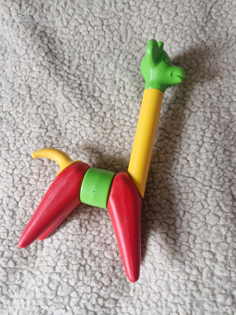 Vintage Tupperware Speelgoed Giraffe en Rups, Ophalen of Verzenden, Gebruikt, Jongen of Meisje