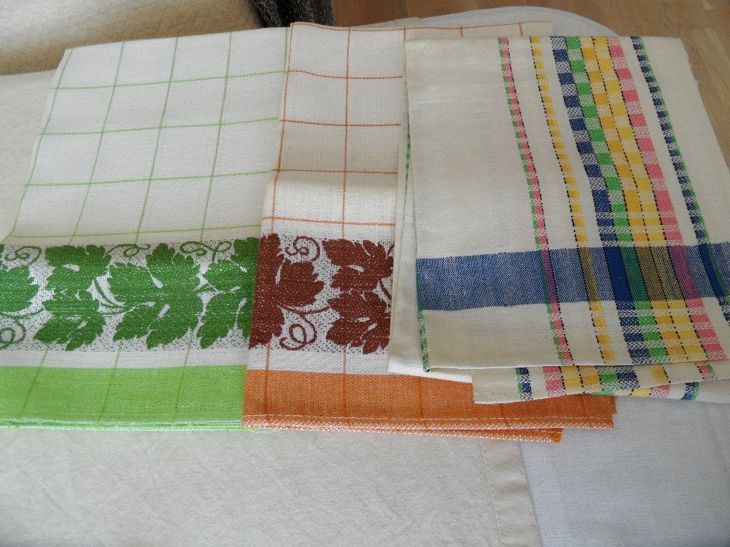 3 Nieuwe Elias half linnen thee doeken zie foto's, Ophalen of Verzenden, Nieuw, Linnen, Theedoek of Handdoek