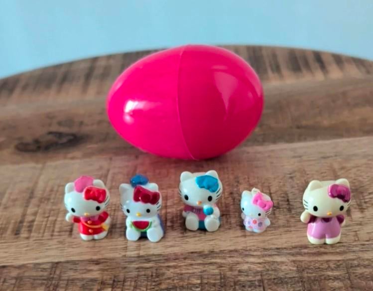 Hello Kitty beeldjes - 5 stuks, Ophalen, Gebruikt