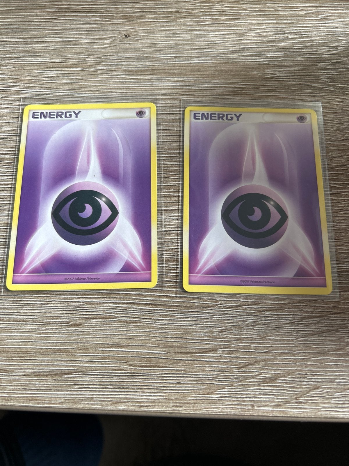2x Psychic Energy Pokémon Kaarten (2007), Hobby en Vrije tijd, Verzamelkaartspellen | Pokémon, Ophalen, Gebruikt, Meerdere kaarten