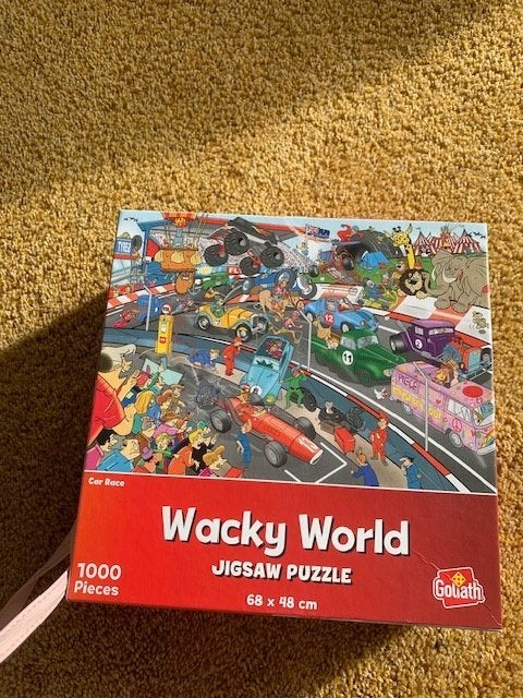 Puzzel (Jigsaw) Wacky World 1.000 stukjes, Ophalen of Verzenden, 500 t/m 1500 stukjes, Zo goed als nieuw, Legpuzzel