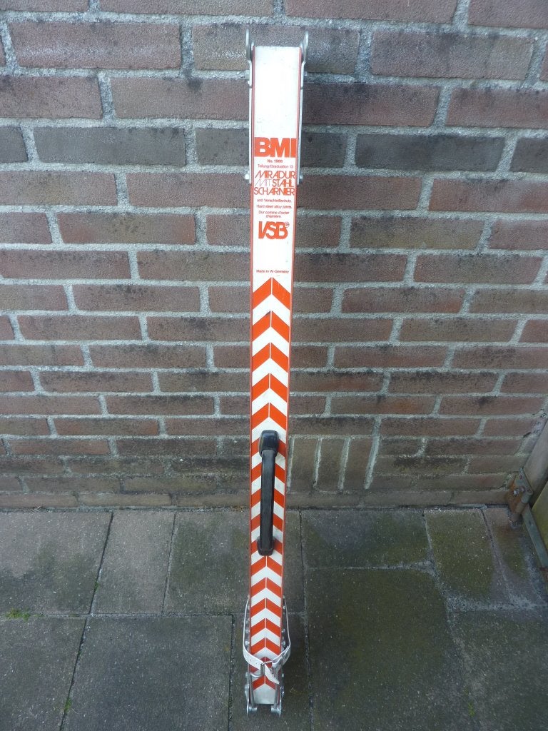 1x BMI-meetlat met handgreep baak meetbaak laser landmeter, Ophalen, Gebruikt