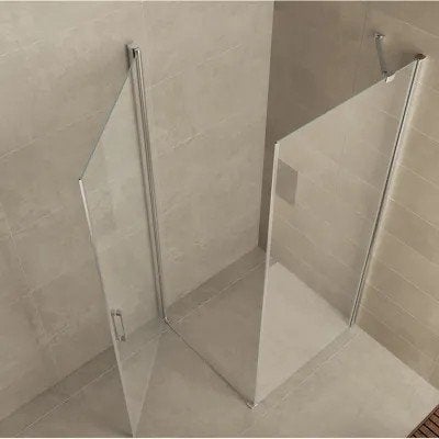 Douchecabine Wiesbaden met swingdeur 100x100cm 8mm NANO coat, Ophalen, Nieuw, Douche