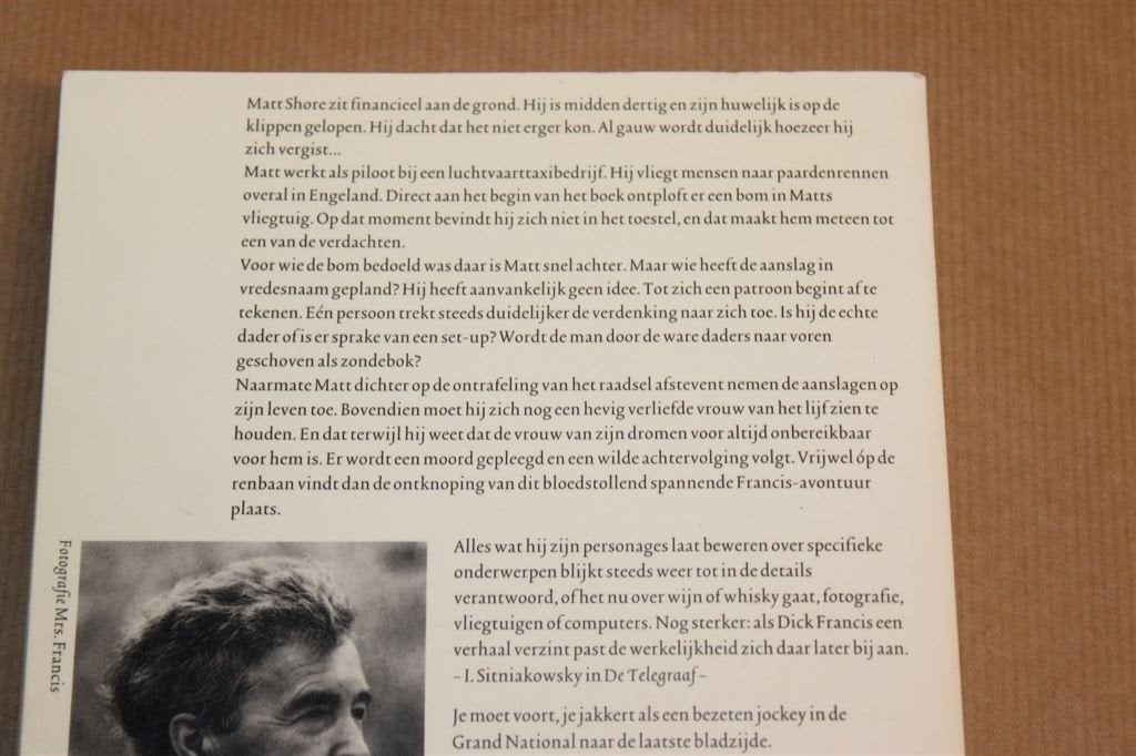 Afvalrace — Dick Francis, Paardenrace Thriller 1995, Boeken, Thrillers, Ophalen of Verzenden, Gelezen