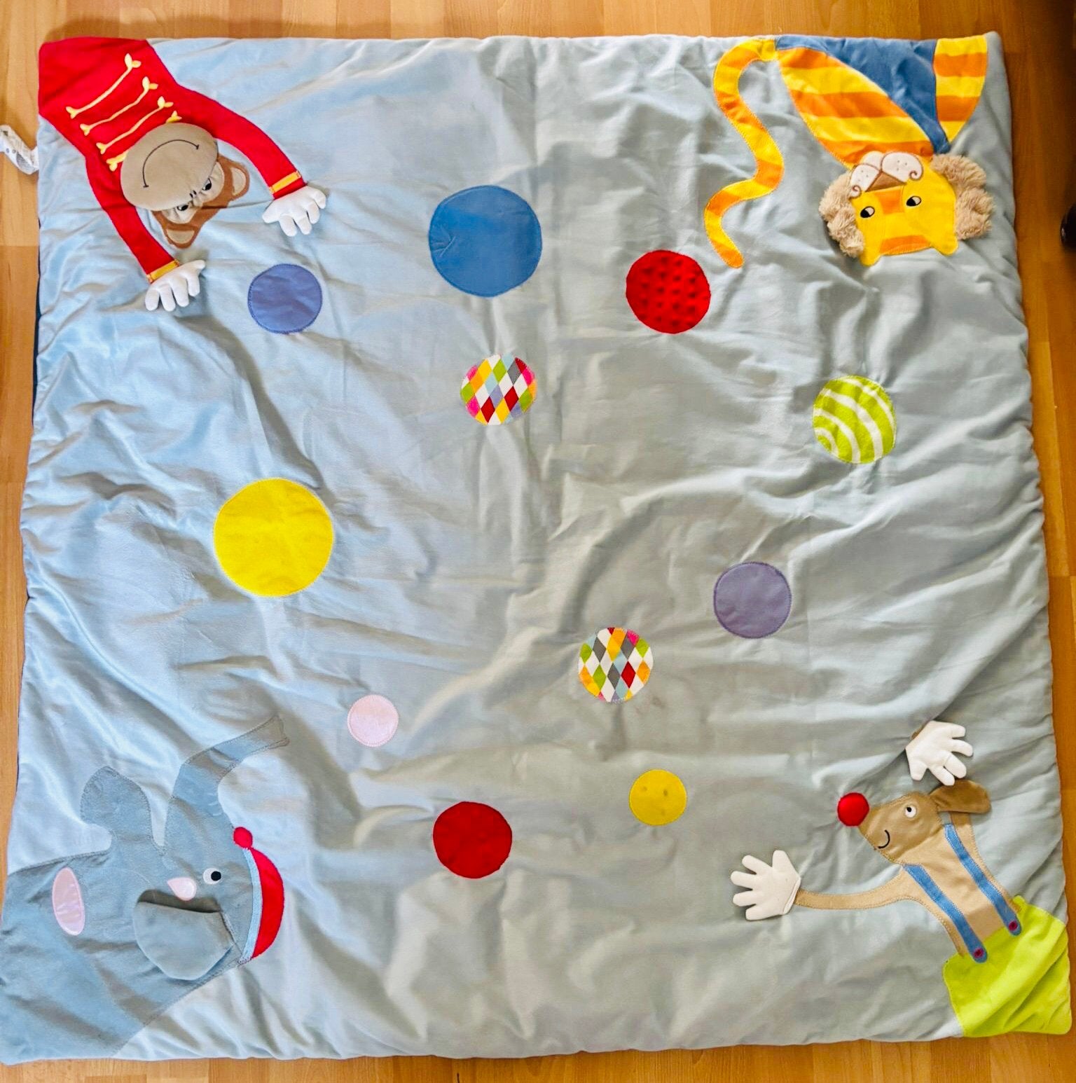 Leuk speelkleed  met circusdieren voor babies, Gebruikt, Overige kleuren, Jongetje of Meisje, Overige typen