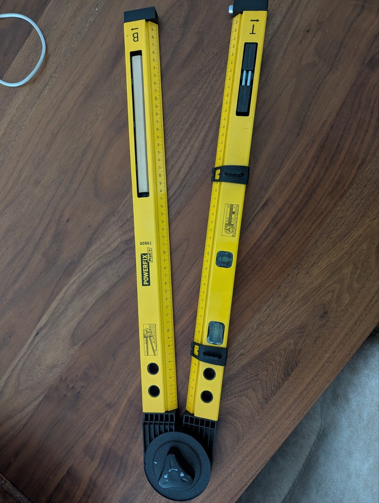 Powerfix Profi Waterpas met hoekmeter - Zo goed als nieuw, Ophalen of Verzenden, Zo goed als nieuw, Waterpas, Overige merken