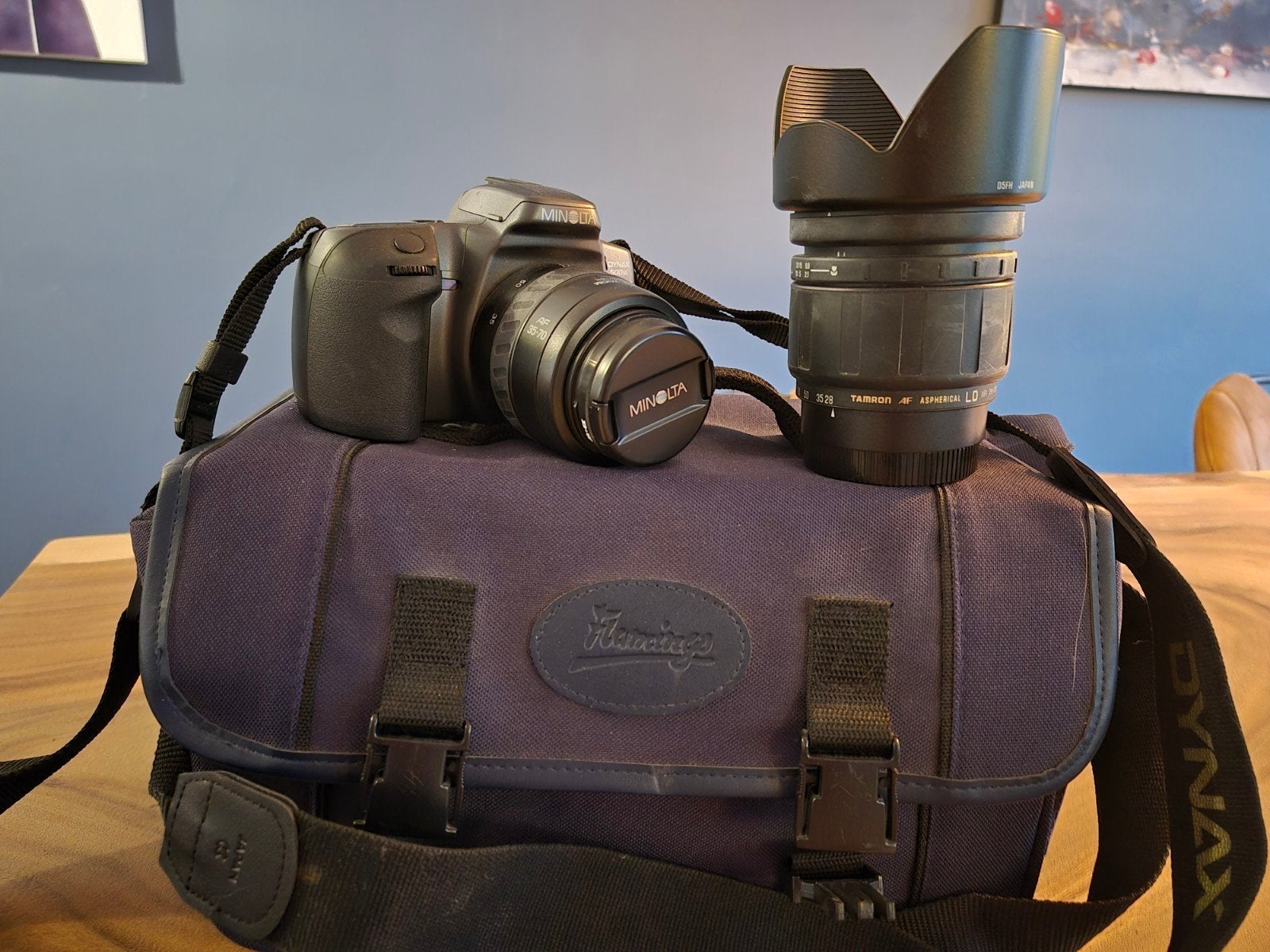 Minolta Dynax 500si Super spiegelreflexcamera met lenzen, Verzenden, Gebruikt, Spiegelreflex, Minolta