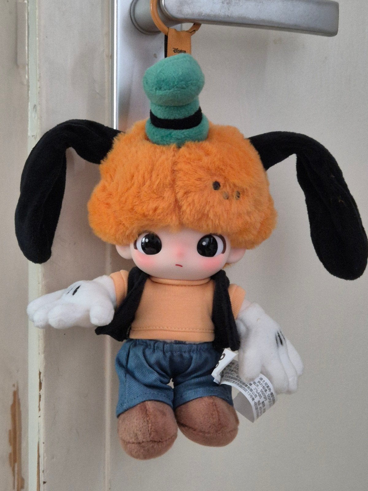 Disney Popmart Dimoo Goofy tas hanger zgan, Ophalen of Verzenden, Goofy of Pluto, Zo goed als nieuw, Beeldje of Figuurtje