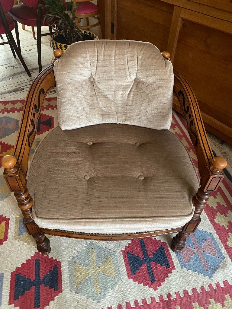 Antieke stoel izgs, Huis en Inrichting, Stoelen, Ophalen, Bruin, Zo goed als nieuw, Stof