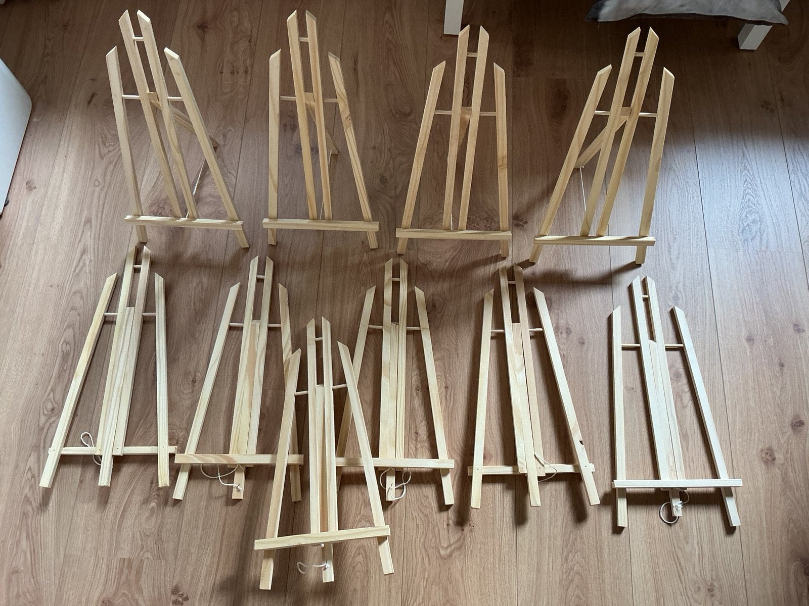 10 Houten schilderezels babyshower, vrijgezellenfeest, Hobby en Vrije tijd, Ophalen, Zo goed als nieuw, Ezel
