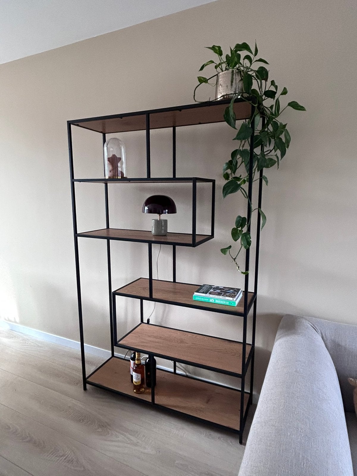 Industriële vakkenkast / roomdivider, Met plank(en), Ophalen of Verzenden, Zo goed als nieuw, Minder dan 150 cm