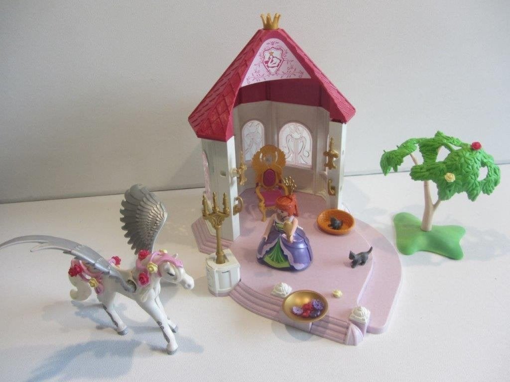 Playmobil nr. 5985 "Prinsessentoren met Pegasus"., Ophalen of Verzenden, Zo goed als nieuw, Losse onderdelen