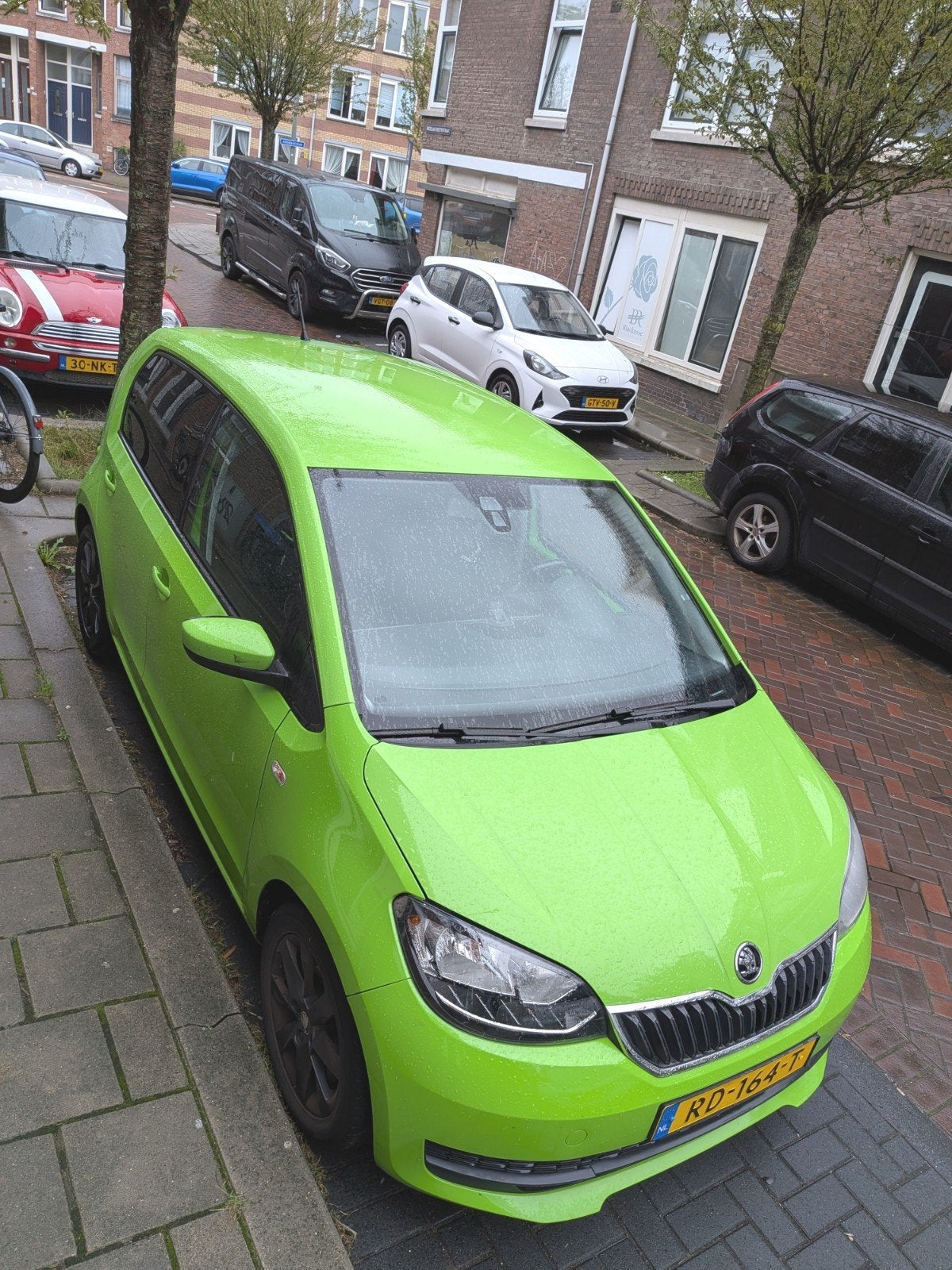 Skoda Citigo 1.0 60pk 3D 2017 Groen, Auto's, Voorwielaandrijving, 4 stoelen, Origineel Nederlands, 24 km/l