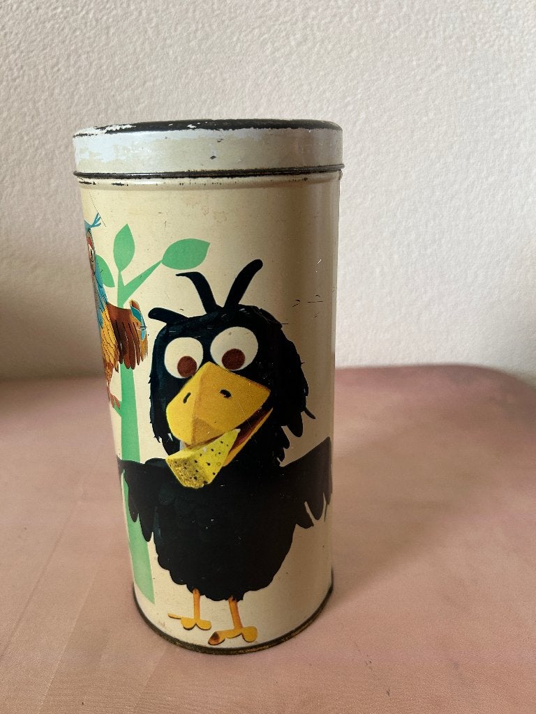 Vintage Bolletje beschuitbus De Fabeltjeskrant 1969, Ophalen of Verzenden, Gebruikt, Beschuit, Bolletje