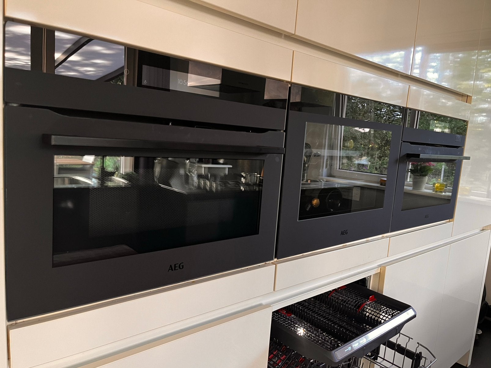 Te koop 3 fantastische AEG inbouwappaten, Ophalen, 45 tot 50 cm, AEG, Stoom