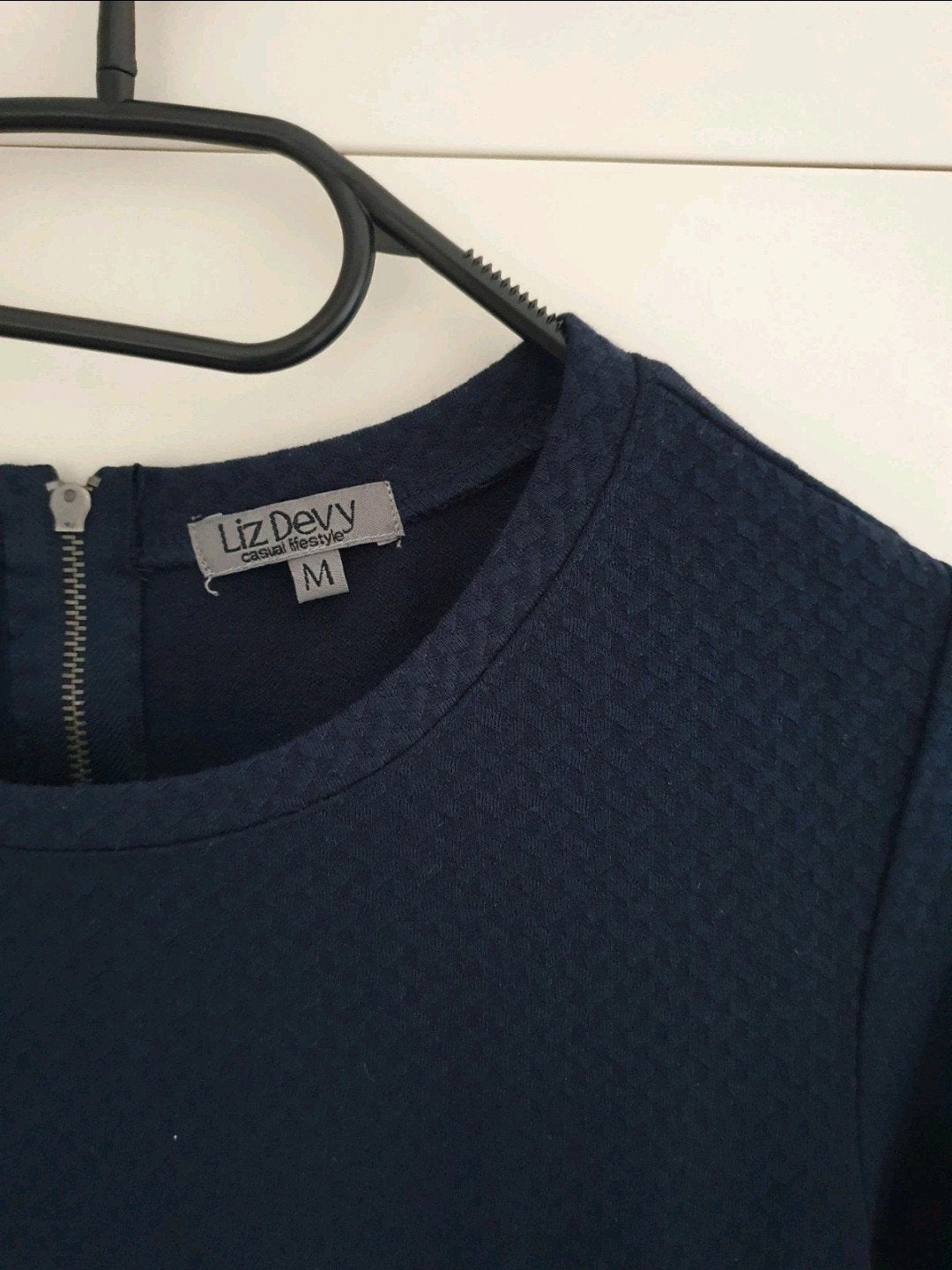 Liz Devy mt M patroon stretch nieuw 💙, Ophalen of Verzenden, Nieuw, Maat 38/40 (M), Blauw