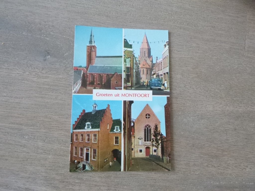 Montfoort, kerk/auto, Verzenden, 1980 tot heden, Ongelopen, Noord-Brabant