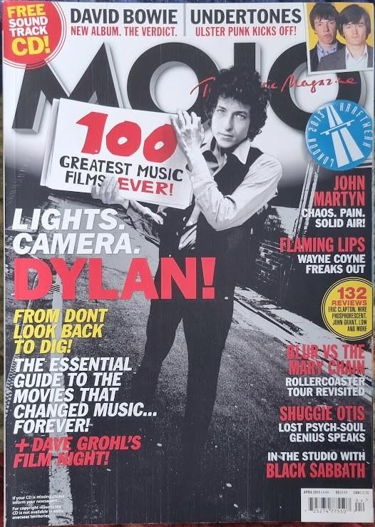 MOJO 04-2013 233 Greatest Film Movies Ever Dylan Bowie Coyne, Ophalen of Verzenden, Zo goed als nieuw, Muziek, Film of Tv