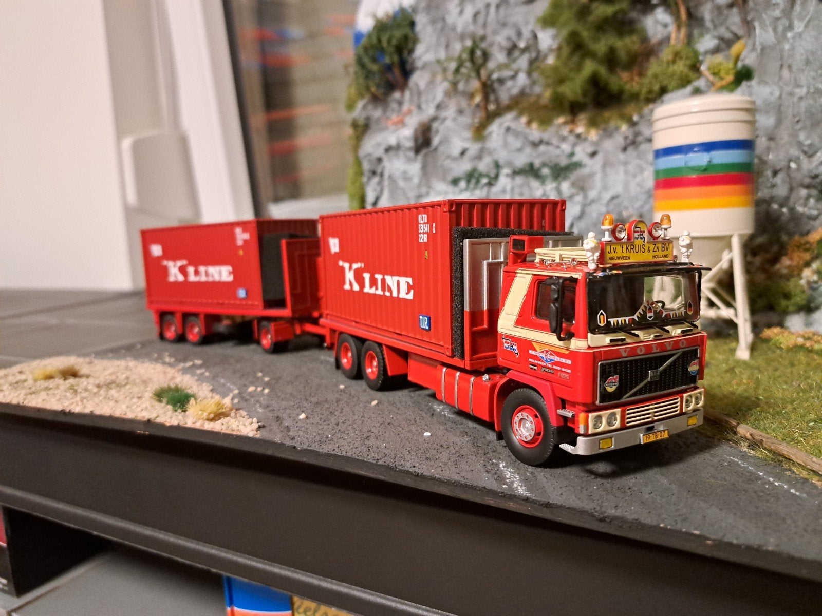 Tekno Volvo J van 't kruis, Hobby en Vrije tijd, Modelauto's | 1:50, Ophalen of Verzenden, Nieuw, Bus of Vrachtwagen, Tekno