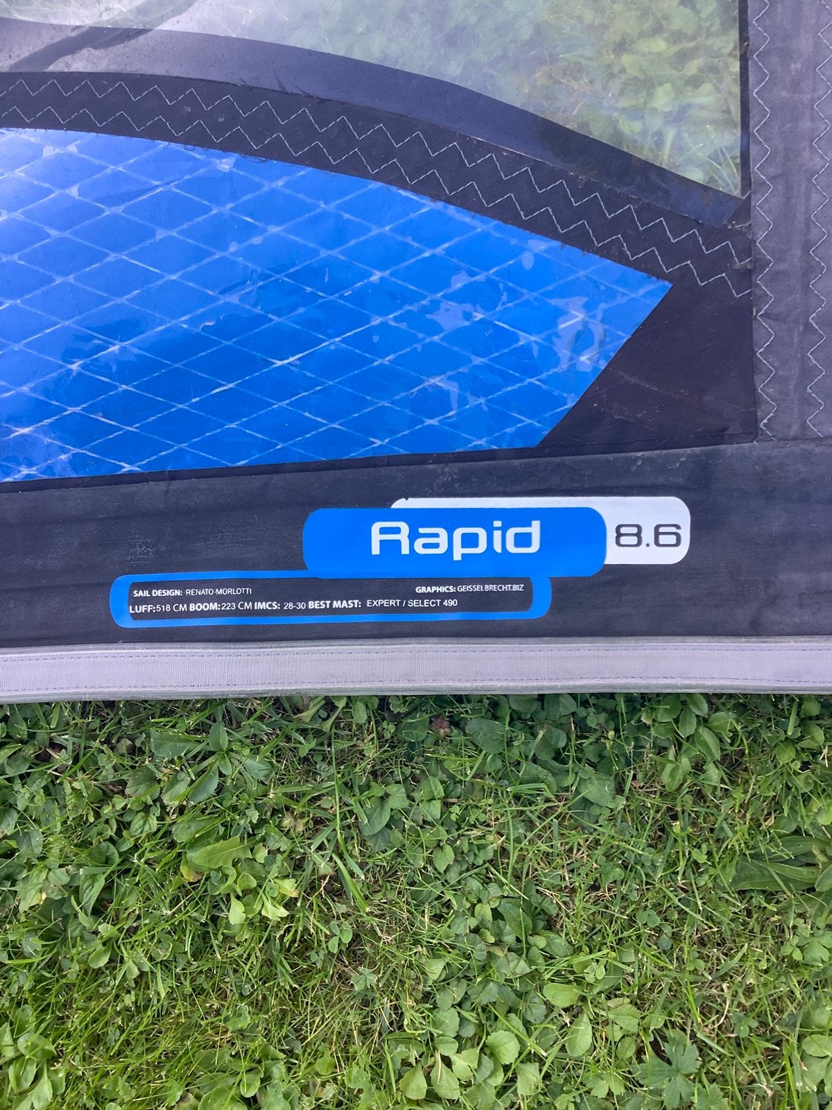 Twee grote zeilen (8.0 en 8.6) voor 120 euro, Watersport en Boten, Ophalen, Met draagtas, Zo goed als nieuw, North Sails