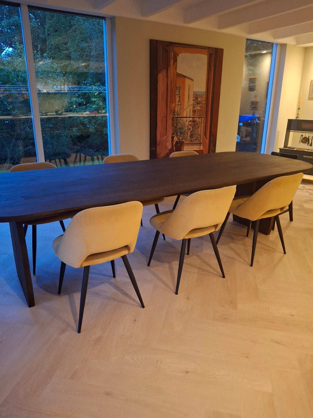 Kwantum Avignon stoelen okergeel, Ophalen, Gebruikt, Overige kleuren, Metaal