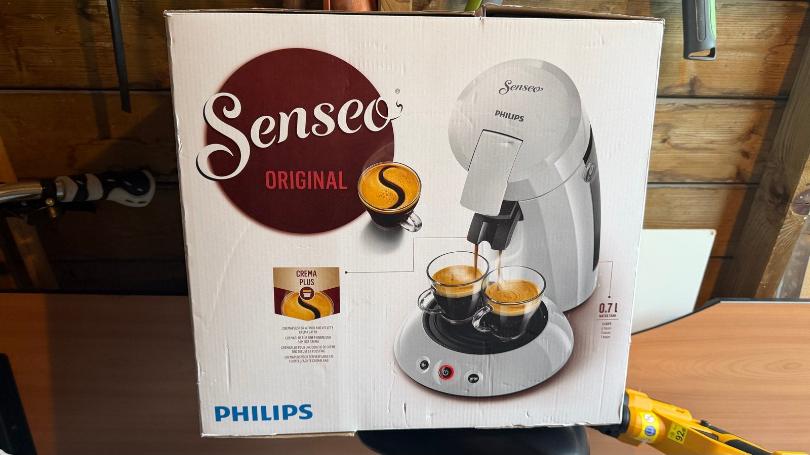 Philips Senseo Original Crema Plus Koffiezetapparaat, Witgoed en Apparatuur, Koffiezetapparaten, Ophalen, 2 tot 4 kopjes, Koffiepads en cups