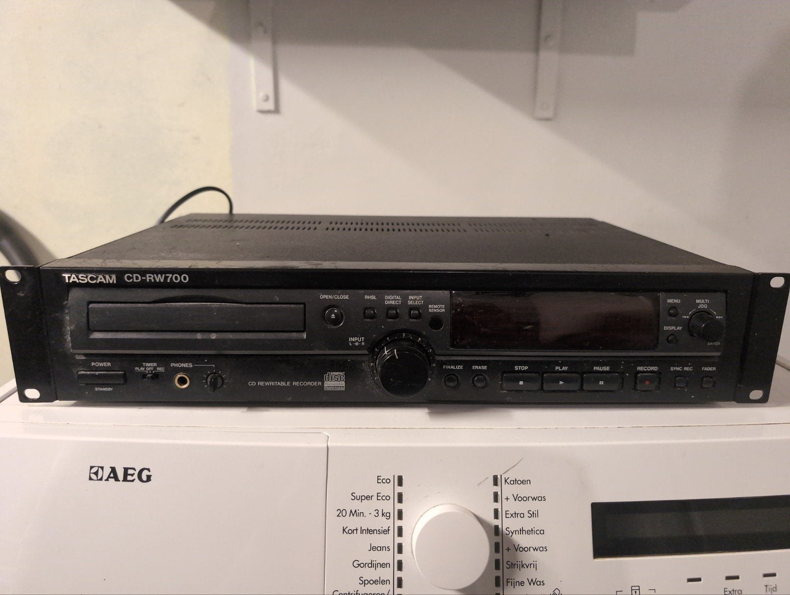 TASCAM CD-RW-700 Rewritable CD-speler, rackmonteerbaar, Ophalen of Verzenden, Gebruikt, Overige merken