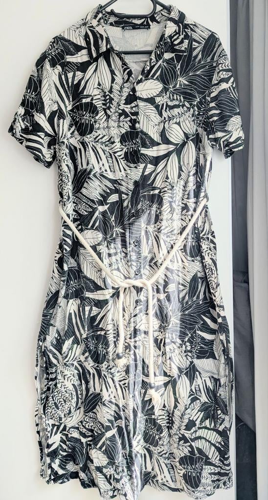 Zara linnen jurk maat xxl maxi jurk, Kleding | Dames, Maat 46/48 (XL) of groter, Ophalen of Verzenden, Zo goed als nieuw, Onder de knie
