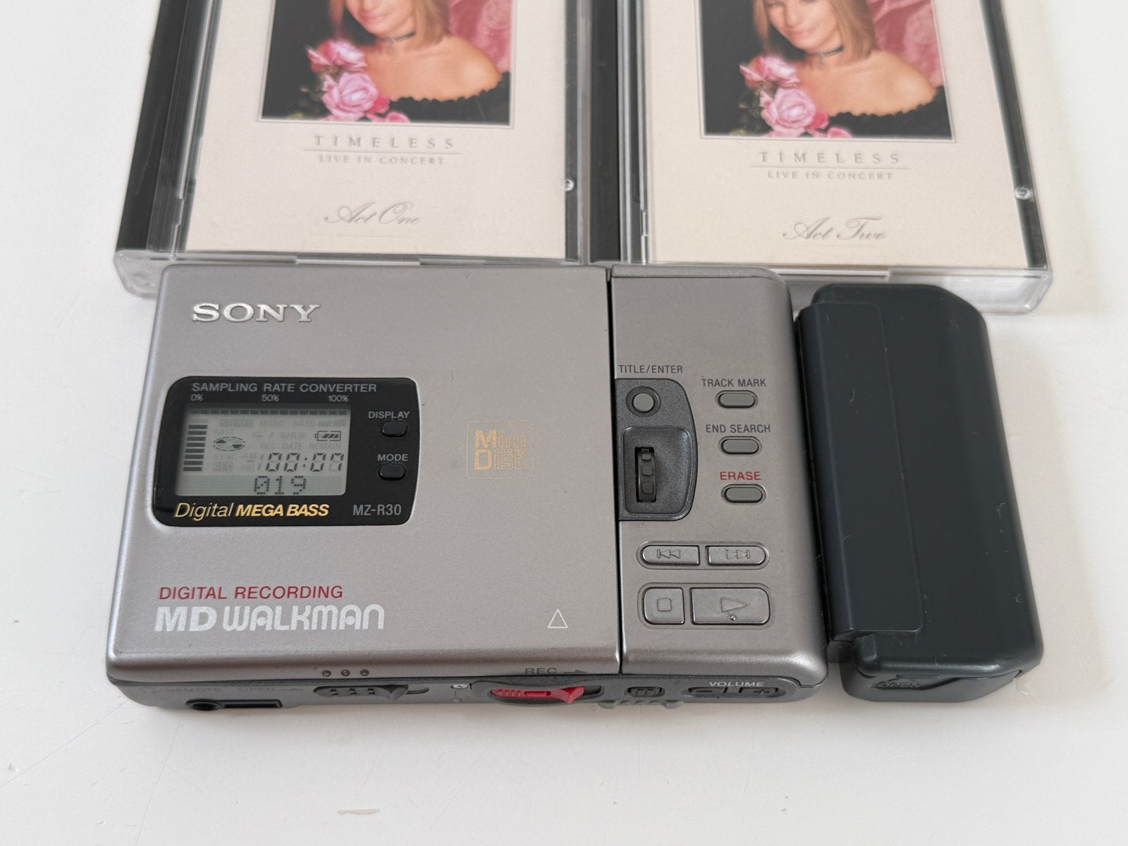 Sony Minidisk MZ-R30 in topconditie met 2 MD's, Sony, Ophalen of Verzenden, Sony, Minidisc-recorder