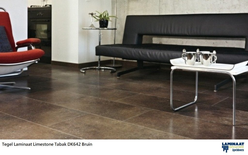Grote Tegel Laminaat Bruin Tabak 119cm lang X 39cm breed, Bruin, Nieuw, Ophalen of Verzenden, 25 tot 50 m²