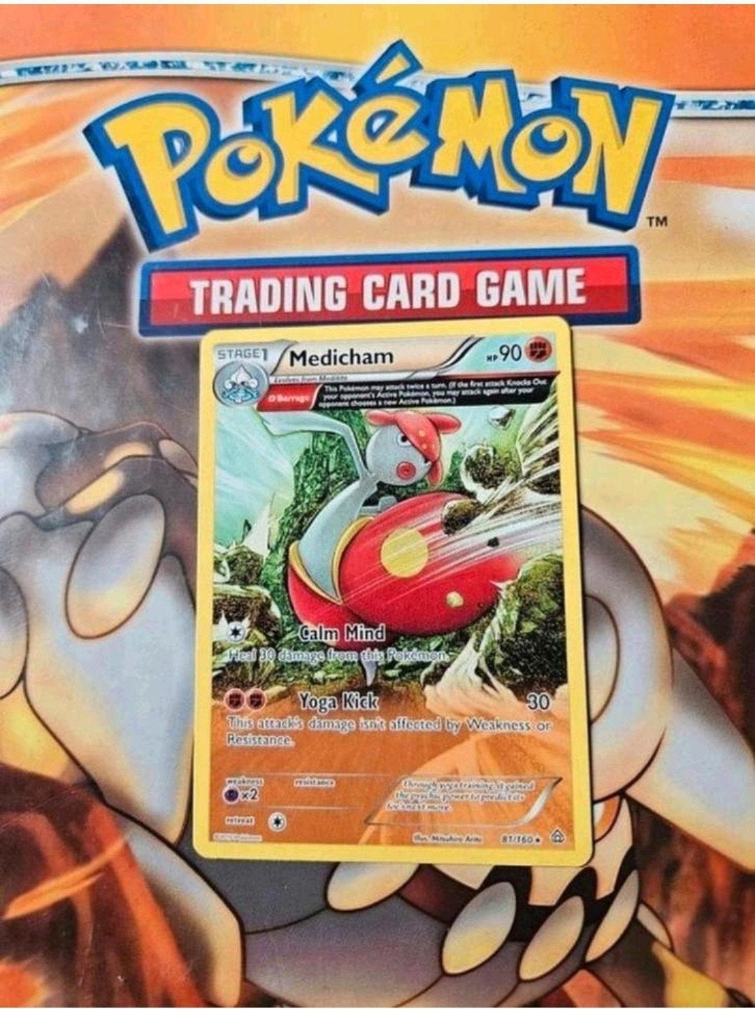 Medicham 81/160 rare XY Primal Clash pokemon kaart nm, Ophalen of Verzenden, Zo goed als nieuw, Losse kaart