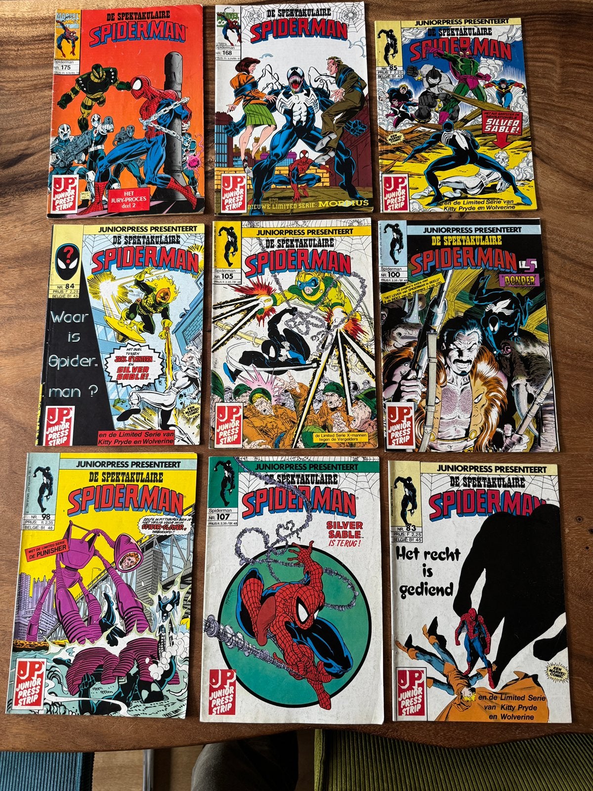 24x Spiderman Junior Press – Marvel comics Strips, Meerdere comics, Ophalen of Verzenden, Zo goed als nieuw, Europa