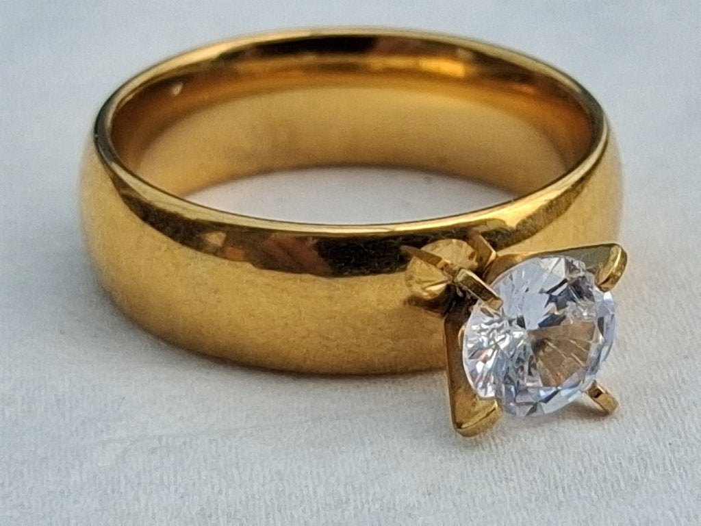 Vintage ring, Verzenden, Overige materialen, Ring, Met edelsteen