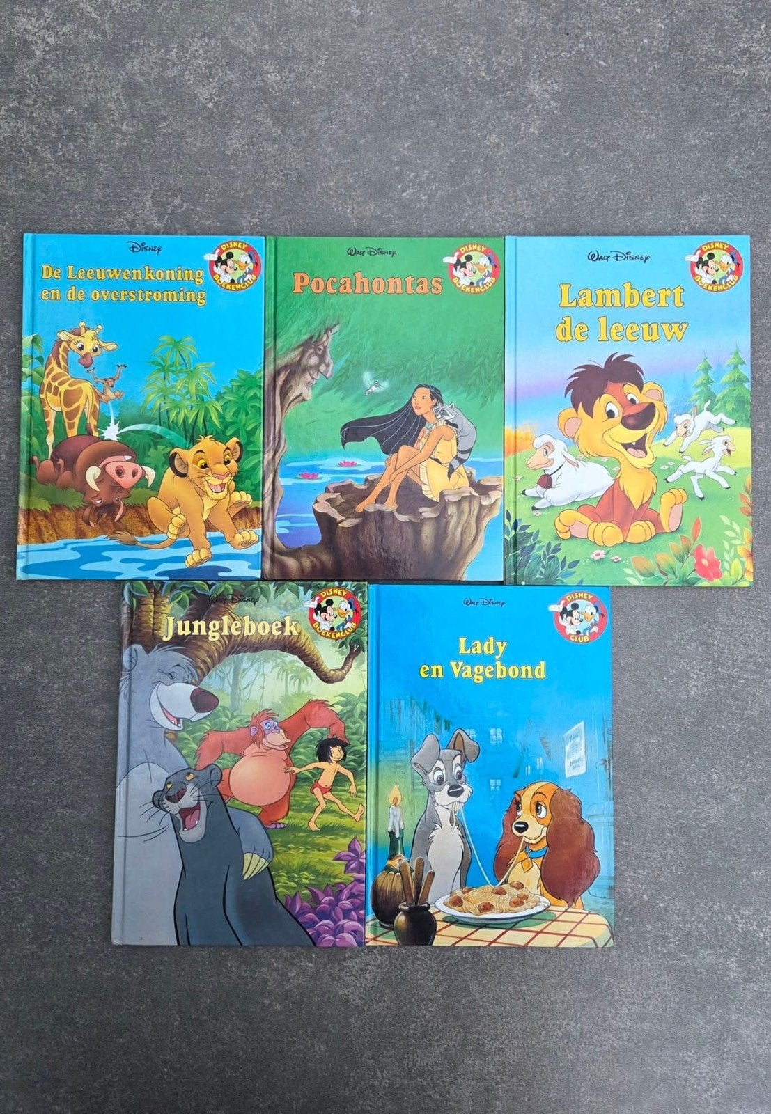 5 Disney boeken, Ophalen of Verzenden, Gelezen, 3 tot 4 jaar