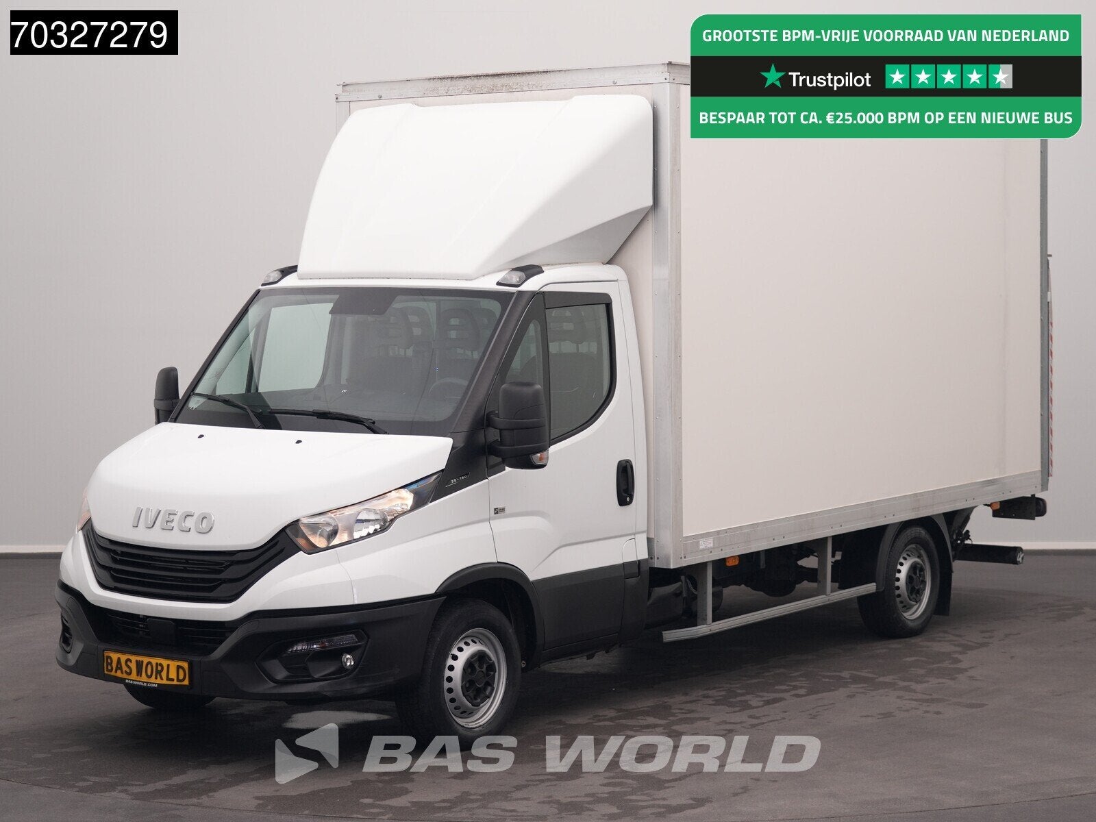 Iveco Daily 35S16 Laadklep 160PK Bakwagen Airco Cruise Camer, Auto's, Bestelauto's, Stof, Euro 6, Iveco, 160 pk