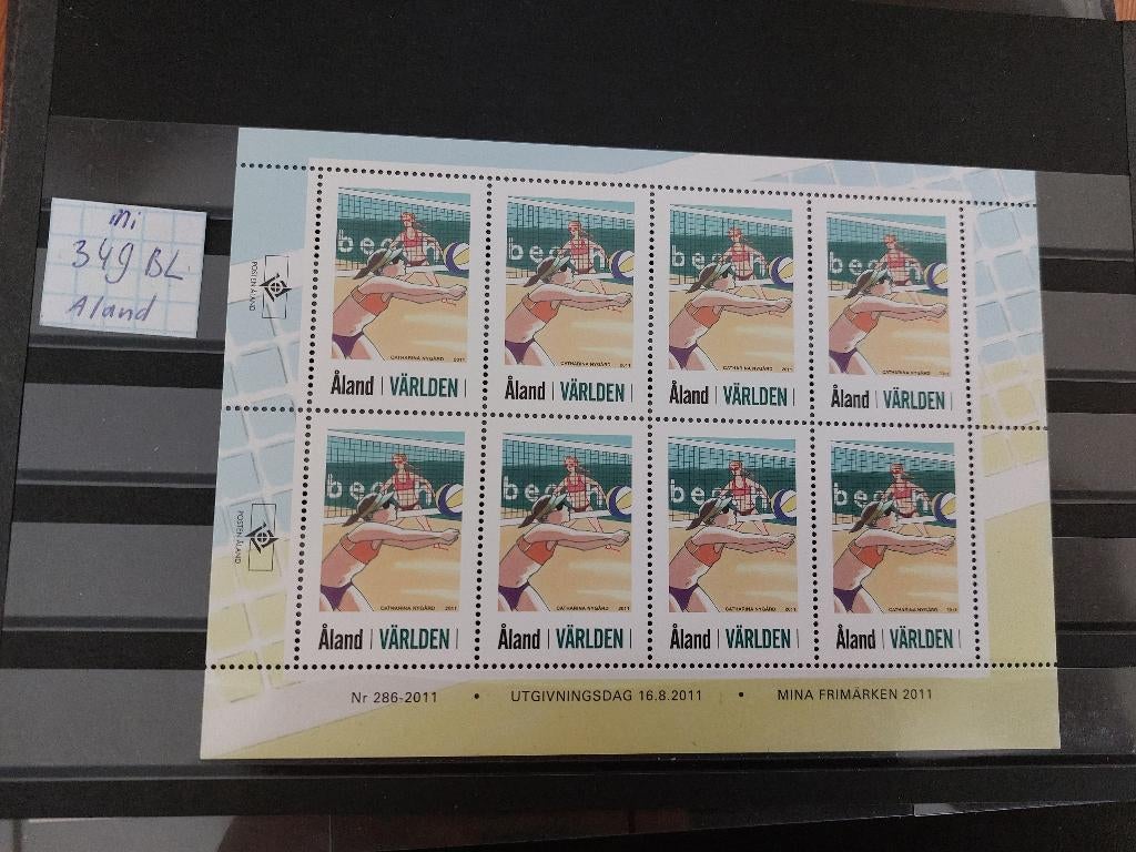 Aland 2011 (Mi 349 BL), Verzenden, Overige landen, Postfris