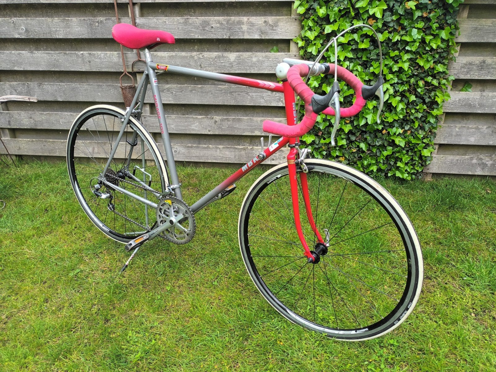 Vintage MBK Racefiets 60cm met Shimano 105 Groep, Ophalen, 28 inch, Velgrem, Zo goed als nieuw