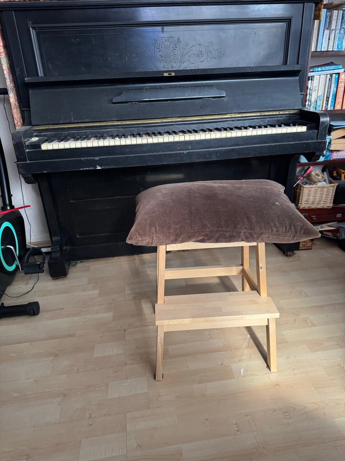 Zwart Piano - Gebruikt, Muziek en Instrumenten, Ophalen, Gebruikt, Zwart, Piano