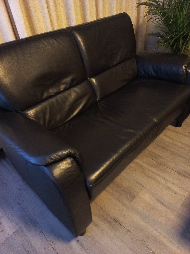leren bankstel, Ophalen, Gebruikt, Minder dan 75 cm, 150 tot 200 cm