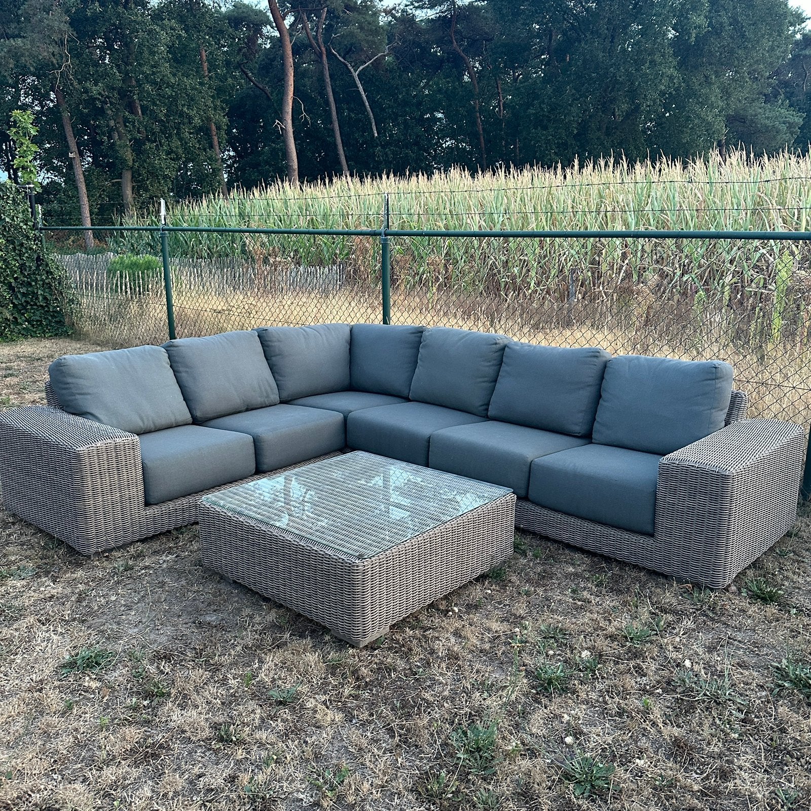 4 Seasons Outdoor - Loungeset / Tuinset, Tuin en Terras, Tuinsets en Loungesets, Ophalen of Verzenden, Gebruikt, Wicker, Eettafel