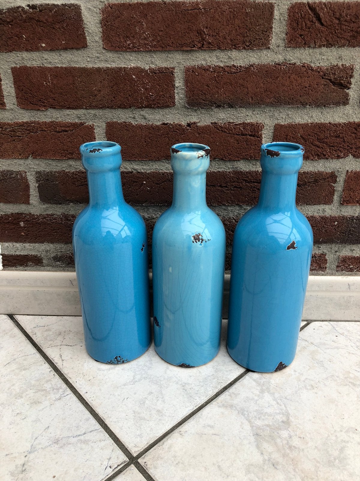 Vazen, Overige kleuren, Ophalen of Verzenden, Minder dan 50 cm, Glas