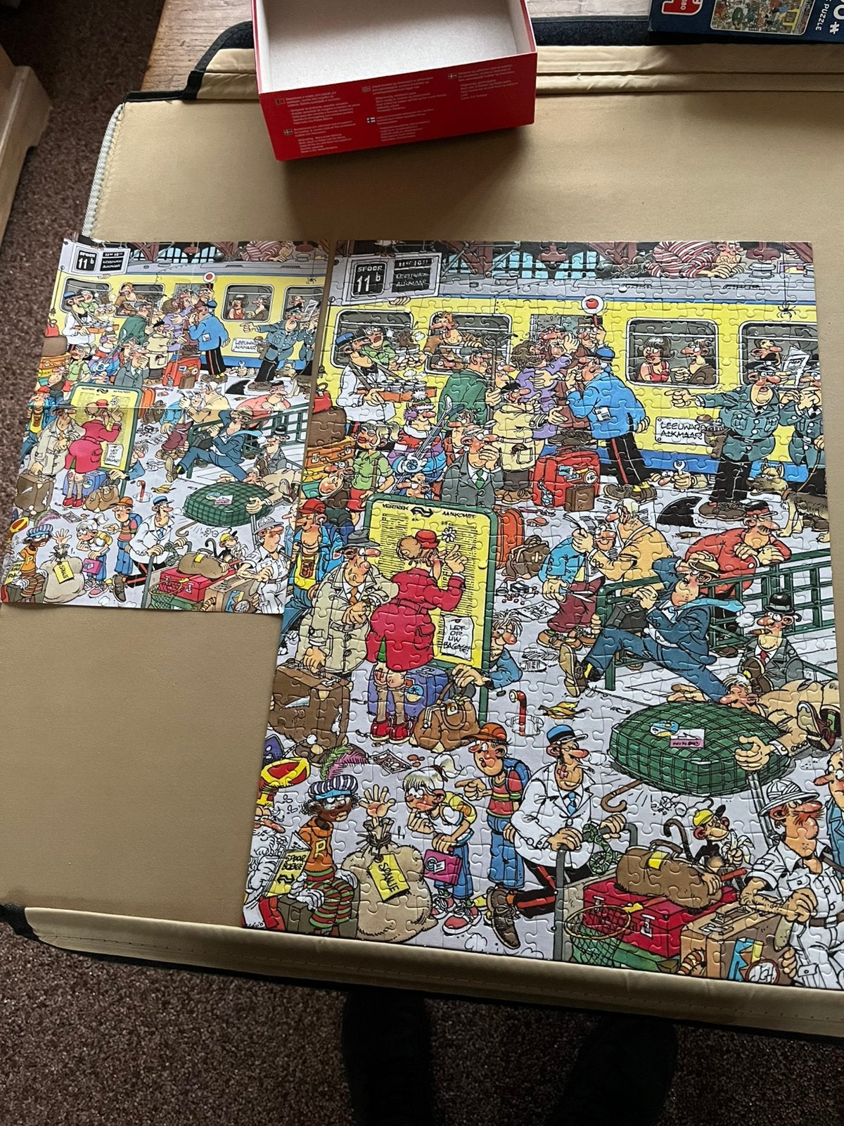 Jan van Haasteren puzzel., Ophalen, 500 t/m 1500 stukjes, Zo goed als nieuw
